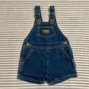 Vintage OshKosh B'gosh Classic Denim Kids Overall Shorts